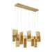 Eurofase 38044-014 Coburg 42" Brushed Gold LED Chandelier