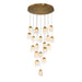 Eurofase 37192-013 Paget 29" Matte Gold LED Chandelier