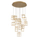 Eurofase 38259-012 Ferro 32" Matte Gold LED Chandelier