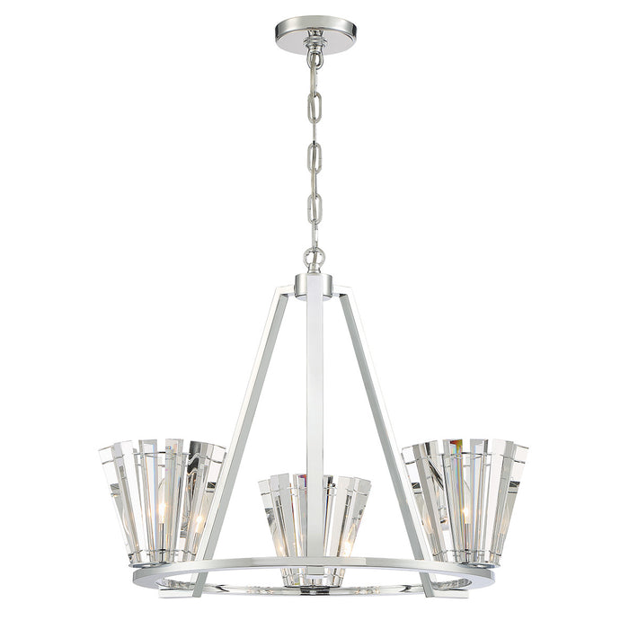 Eurofase 38865-015 Ricca 29" Chrome Chandelier