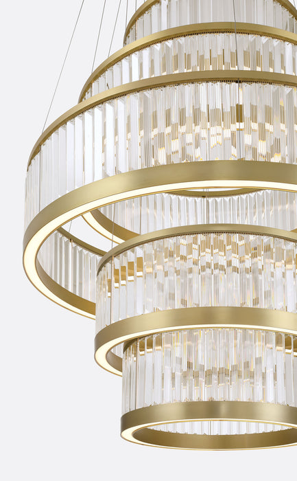 Eurofase 49350-012 Empra 47" Gold LED Chandelier