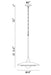 Eurofase 46441-034 Welsh 18" Matte Grey LED Pendant Light