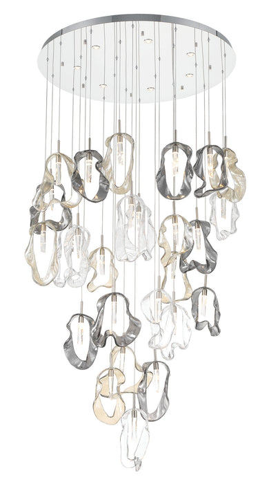Eurofase 49238-020 Norah 39" Polished Nickel LED Chandelier