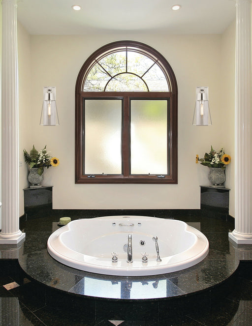 Wall Sconce Z-Lite 2300-1SL-PN Polished Nickel Wentworth 1 Light Wall Sconce Z-Lite