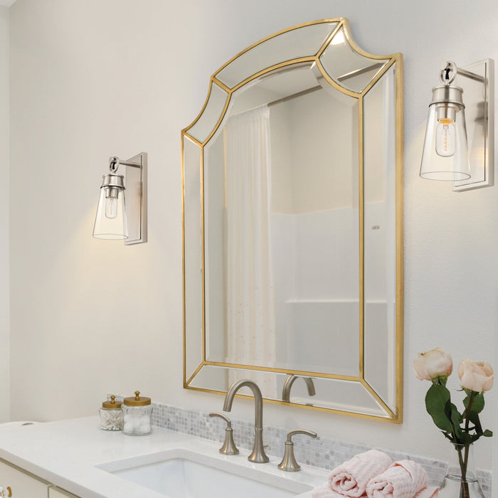 Wall Sconce Z-Lite 2300-1SS-BN Brushed Nickel Wentworth 1 Light Wall Sconce Z-Lite