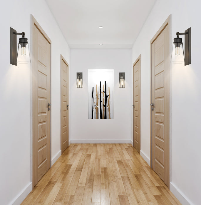 Wall Sconce Z-Lite 2300-1SS-BP Plated Bronze Wentworth 1 Light Wall Sconce Z-Lite