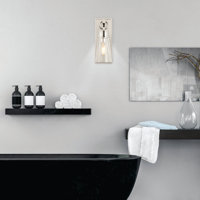 Wall Sconce Z-Lite 2300-1SS-PN Polished Nickel Wentworth 1 Light Wall Sconce Z-Lite