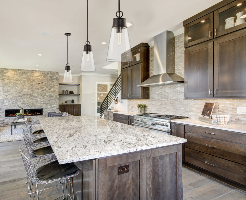 Pendant Z-Lite 2300P8-MB Matte Black Wentworth 1 Light Pendant Z-Lite