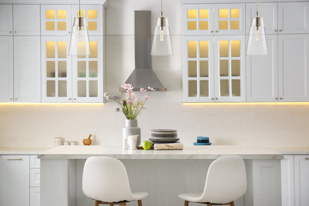 Pendant Z-Lite 2300P8-PN Polished Nickel Wentworth 1 Light Pendant Z-Lite