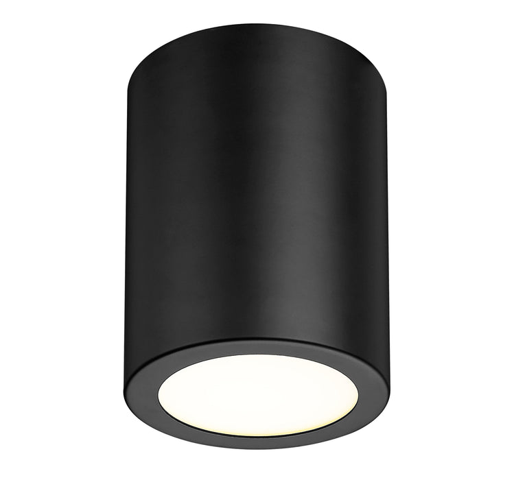 Flush Mount Z-Lite 2302F1-MB Matte Black Harley 1 Light Flush Mount Z-Lite