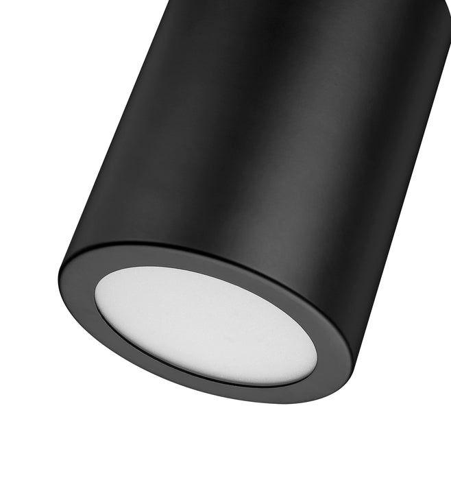 Flush Mount Z-Lite 2302F1-MB Matte Black Harley 1 Light Flush Mount Z-Lite