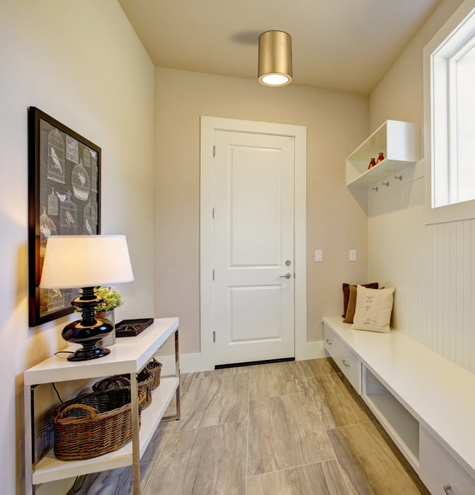 Flush Mount Z-Lite 2302F1-RB Rubbed Brass Harley 1 Light Flush Mount Z-Lite