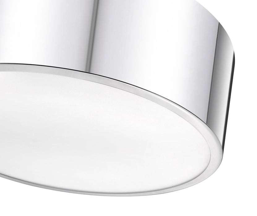 Flush Mount Z-Lite 2302F2-CH Chrome Harley 2 Light Flush Mount Z-Lite