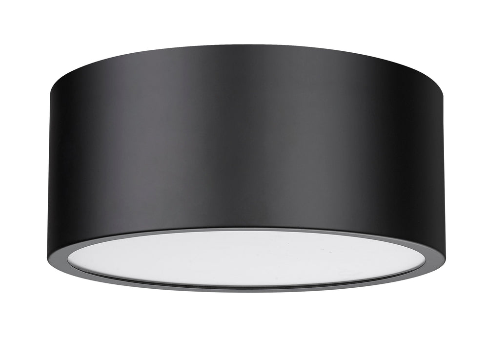 Flush Mount Z-Lite 2302F2-MB Matte Black Harley 2 Light Flush Mount Z-Lite