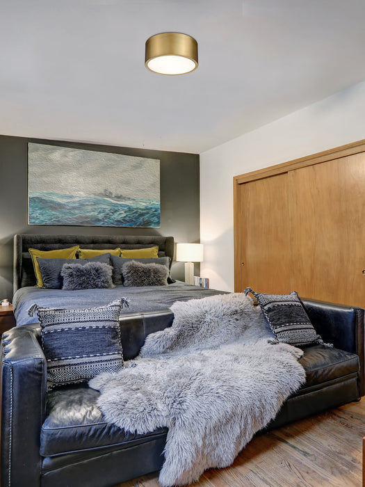 Flush Mount Z-Lite 2302F2-RB Rubbed Brass Harley 2 Light Flush Mount Z-Lite