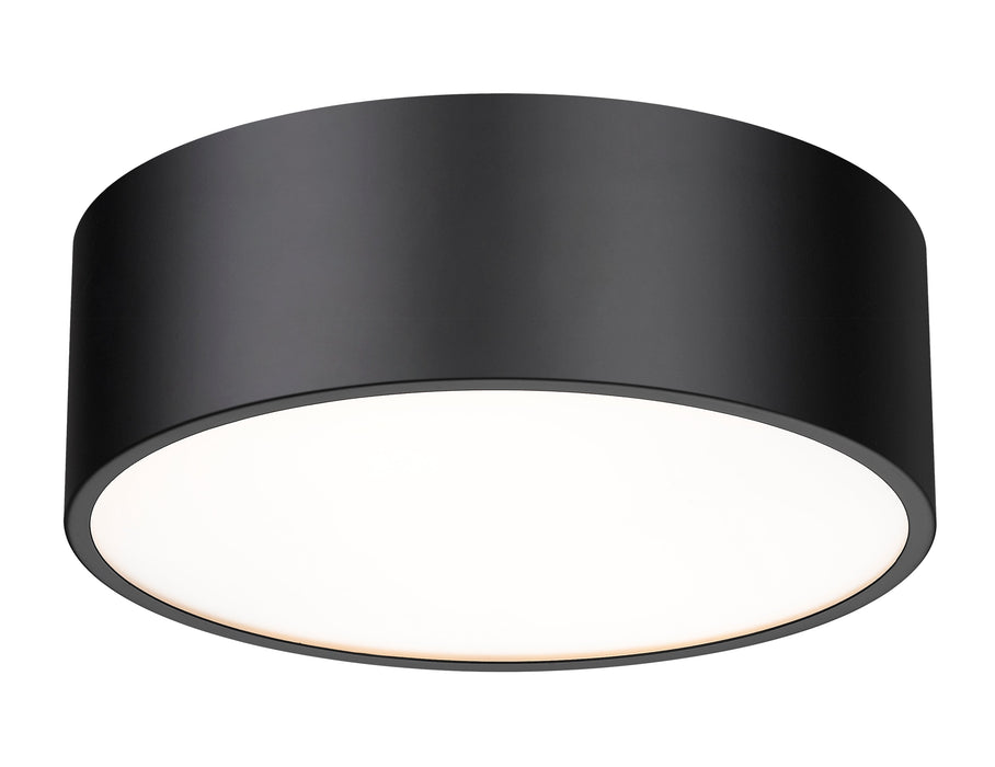 Flush Mount Z-Lite 2302F3-MB Matte Black Harley 3 Light Flush Mount Z-Lite