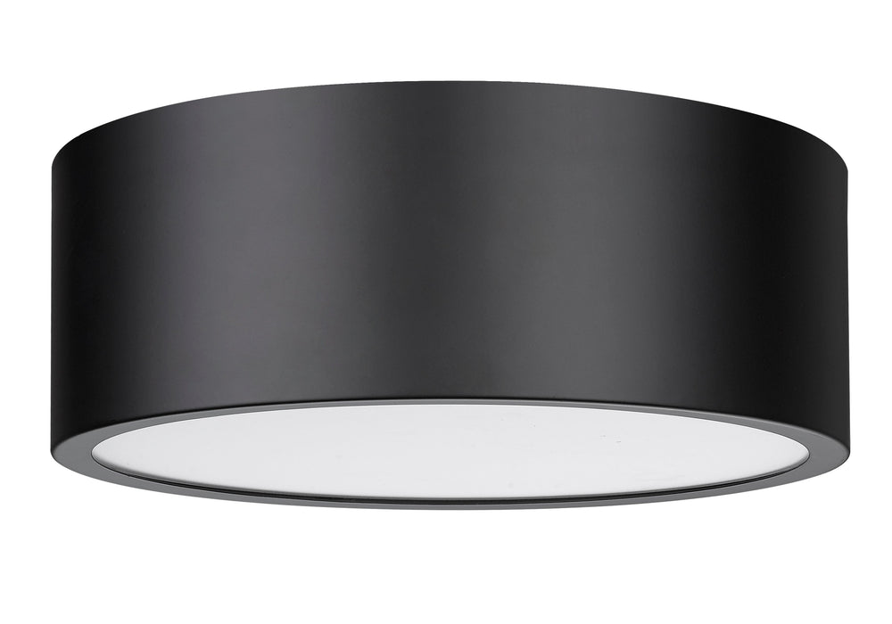 Flush Mount Z-Lite 2302F3-MB Matte Black Harley 3 Light Flush Mount Z-Lite