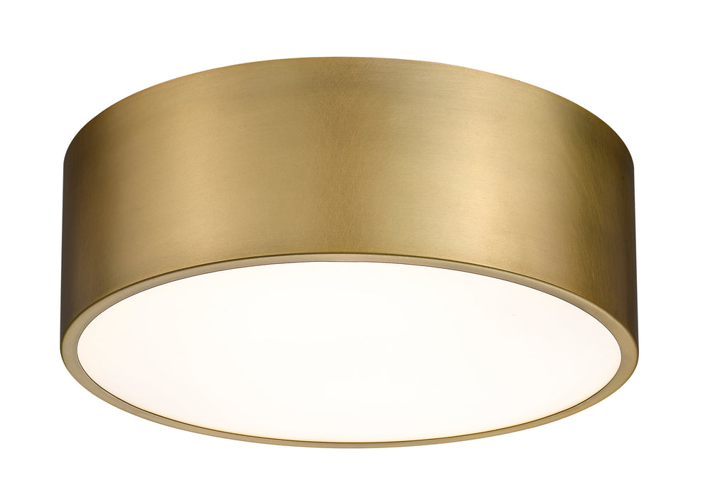 Flush Mount Z-Lite 2302F3-RB Rubbed Brass Harley 3 Light Flush Mount Z-Lite