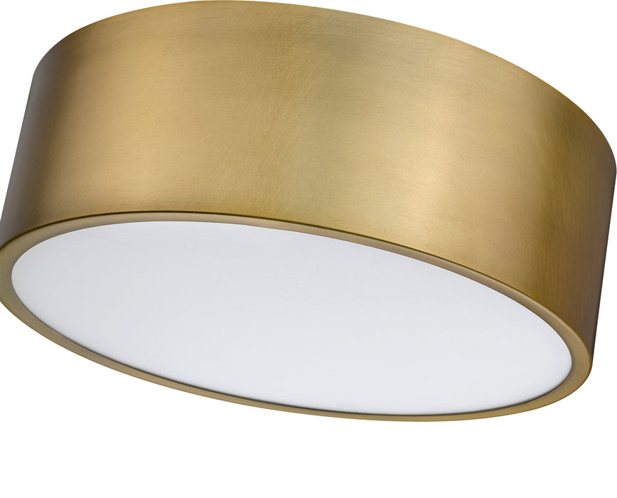Flush Mount Z-Lite 2302F3-RB Rubbed Brass Harley 3 Light Flush Mount Z-Lite