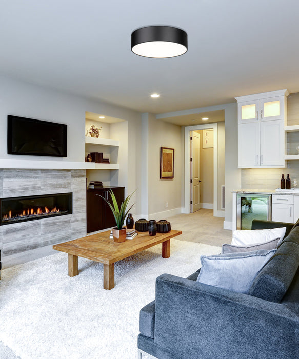 Flush Mount Z-Lite 2302F4-MB Matte Black Harley 4 Light Flush Mount Z-Lite