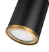 Flush Mount Z-Lite 2303F1-MB-RB Matte Black + Rubbed Brass Arlo 1 Light Flush Mount Z-Lite