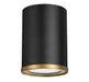 Flush Mount Z-Lite 2303F1-MB-RB Matte Black + Rubbed Brass Arlo 1 Light Flush Mount Z-Lite