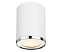 Flush Mount Z-Lite 2303F1-MW-CH Matte White + Chrome Arlo 1 Light Flush Mount Z-Lite