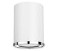 Flush Mount Z-Lite 2303F1-MW-CH Matte White + Chrome Arlo 1 Light Flush Mount Z-Lite