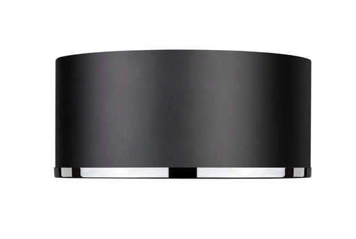 Flush Mount Z-Lite 2303F2-MB-CH Matte Black + Chrome Arlo 2 Light Flush Mount Z-Lite