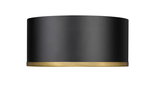 Flush Mount Z-Lite 2303F2-MB-RB Matte Black + Rubbed Brass Arlo 2 Light Flush Mount Z-Lite