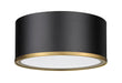 Flush Mount Z-Lite 2303F2-MB-RB Matte Black + Rubbed Brass Arlo 2 Light Flush Mount Z-Lite