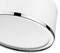 Flush Mount Z-Lite 2303F2-MW-CH Matte White + Chrome Arlo 2 Light Flush Mount Z-Lite