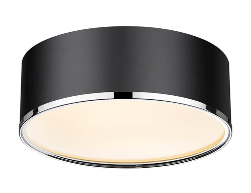Flush Mount Z-Lite 2303F3-MB-CH Matte Black + Chrome Arlo 3 Light Flush Mount Z-Lite