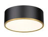 Flush Mount Z-Lite 2303F3-MB-RB Matte Black + Rubbed Brass Arlo 3 Light Flush Mount Z-Lite