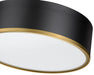 Flush Mount Z-Lite 2303F3-MB-RB Matte Black + Rubbed Brass Arlo 3 Light Flush Mount Z-Lite