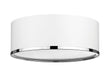 Flush Mount Z-Lite 2303F3-MW-CH Matte White + Chrome Arlo 3 Light Flush Mount Z-Lite