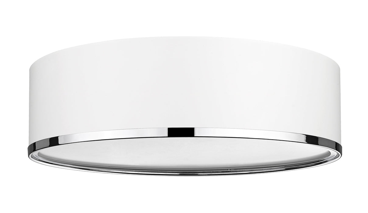 Flush Mount Z-Lite 2303F4-MW-CH Matte White + Chrome Arlo 4 Light Flush Mount Z-Lite