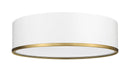 Flush Mount Z-Lite 2303F4-MW-RB Matte White + Rubbed Brass Arlo 4 Light Flush Mount Z-Lite