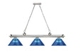 Billiard Z-Lite 2306-3BN-ARDB Brushed Nickel Cordon 3 Light Billiard Z-Lite