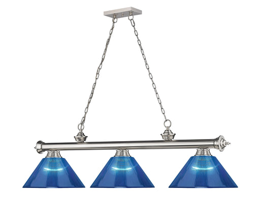 Billiard Z-Lite 2306-3BN-ARDB Brushed Nickel Cordon 3 Light Billiard Z-Lite