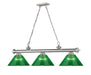 Billiard Z-Lite 2306-3BN-ARG Brushed Nickel Cordon 3 Light Billiard Z-Lite