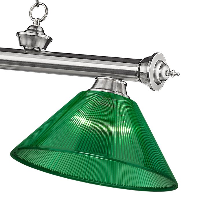 Billiard Z-Lite 2306-3BN-ARG Brushed Nickel Cordon 3 Light Billiard Z-Lite