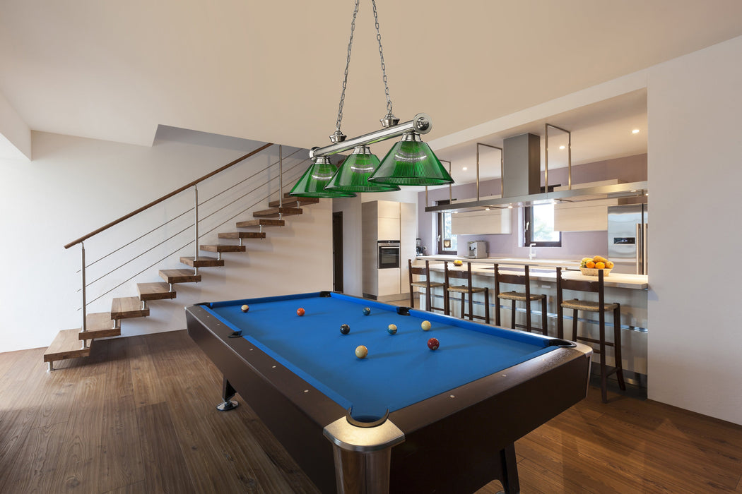 Billiard Z-Lite 2306-3BN-ARG Brushed Nickel Cordon 3 Light Billiard Z-Lite