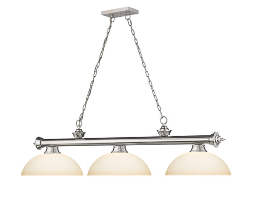 Billiard Z-Lite 2306-3BN-DMO14 Brushed Nickel Cordon 3 Light Billiard Z-Lite