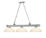Billiard Z-Lite 2306-3BN-DMO14 Brushed Nickel Cordon 3 Light Billiard Z-Lite