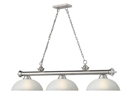 Billiard Z-Lite 2306-3BN-DWL14 Brushed Nickel Cordon 3 Light Billiard Z-Lite