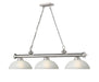 Billiard Z-Lite 2306-3BN-DWL14 Brushed Nickel Cordon 3 Light Billiard Z-Lite