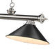 Billiard Z-Lite 2306-3BN-MB15 Brushed Nickel Cordon 3 Light Billiard Z-Lite