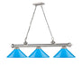 Billiard Z-Lite 2306-3BN-MEB Brushed Nickel Cordon 3 Light Billiard Z-Lite