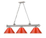 Billiard Z-Lite 2306-3BN-PRD Brushed Nickel Cordon 3 Light Billiard Z-Lite